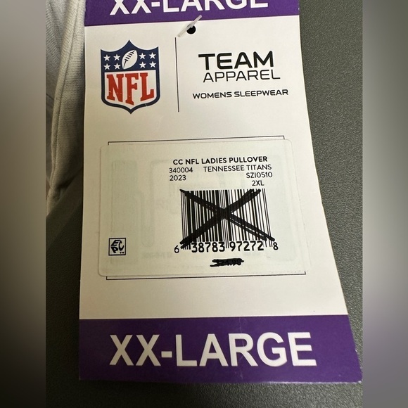 New Women’s Tennessee Titans Pullover Sleepwear - Picture 7 of 9